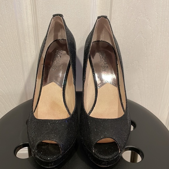 Michael Kors Glitter Heels Size 7 - Picture 7 of 12